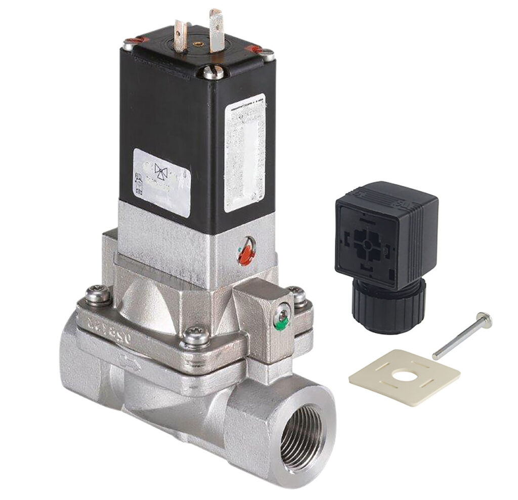 5009: 2/2 Wege Magnetventil, stromlos geschlossen für leicht verschmutzte Flüssigkeiten-Typ 7VA; Edelstahl, Innengewinde