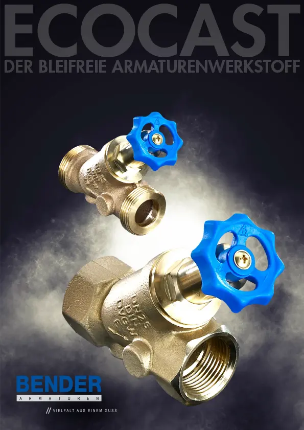 Prospekt Bender Ecocast - der bleifreie Armaturenwerkstoff