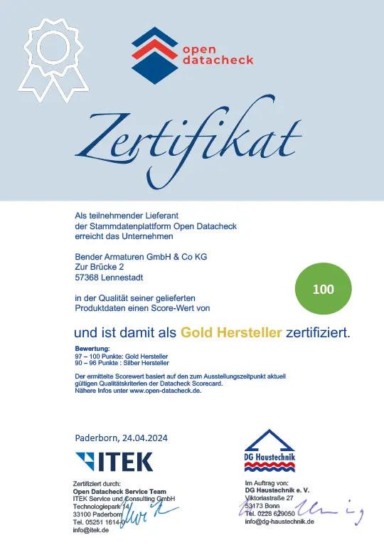 Open Datacheck - Gold Hersteller