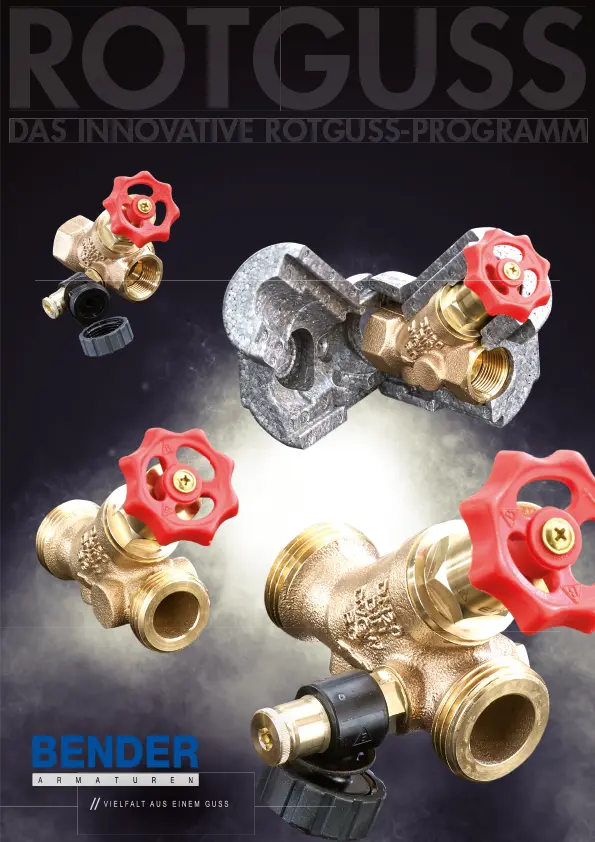 Prospekt Bender Rotguss-Programm